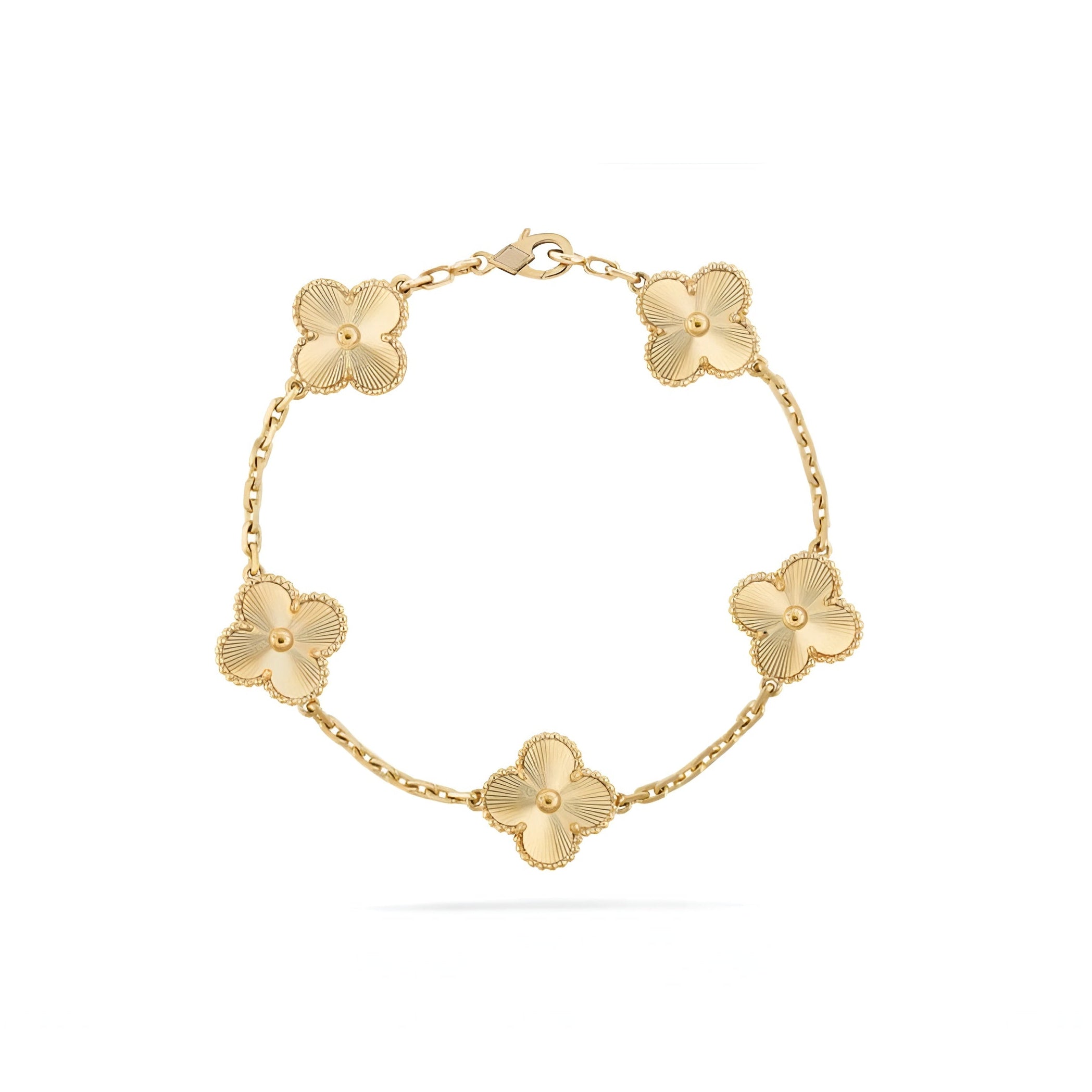 14ct Clover Charm Bracelet