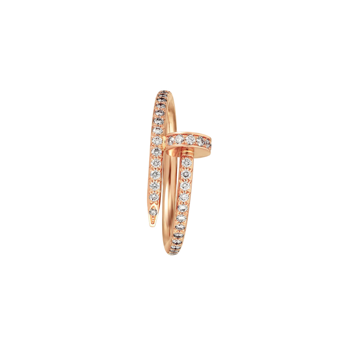 14ct Rose Gold Nail Ring