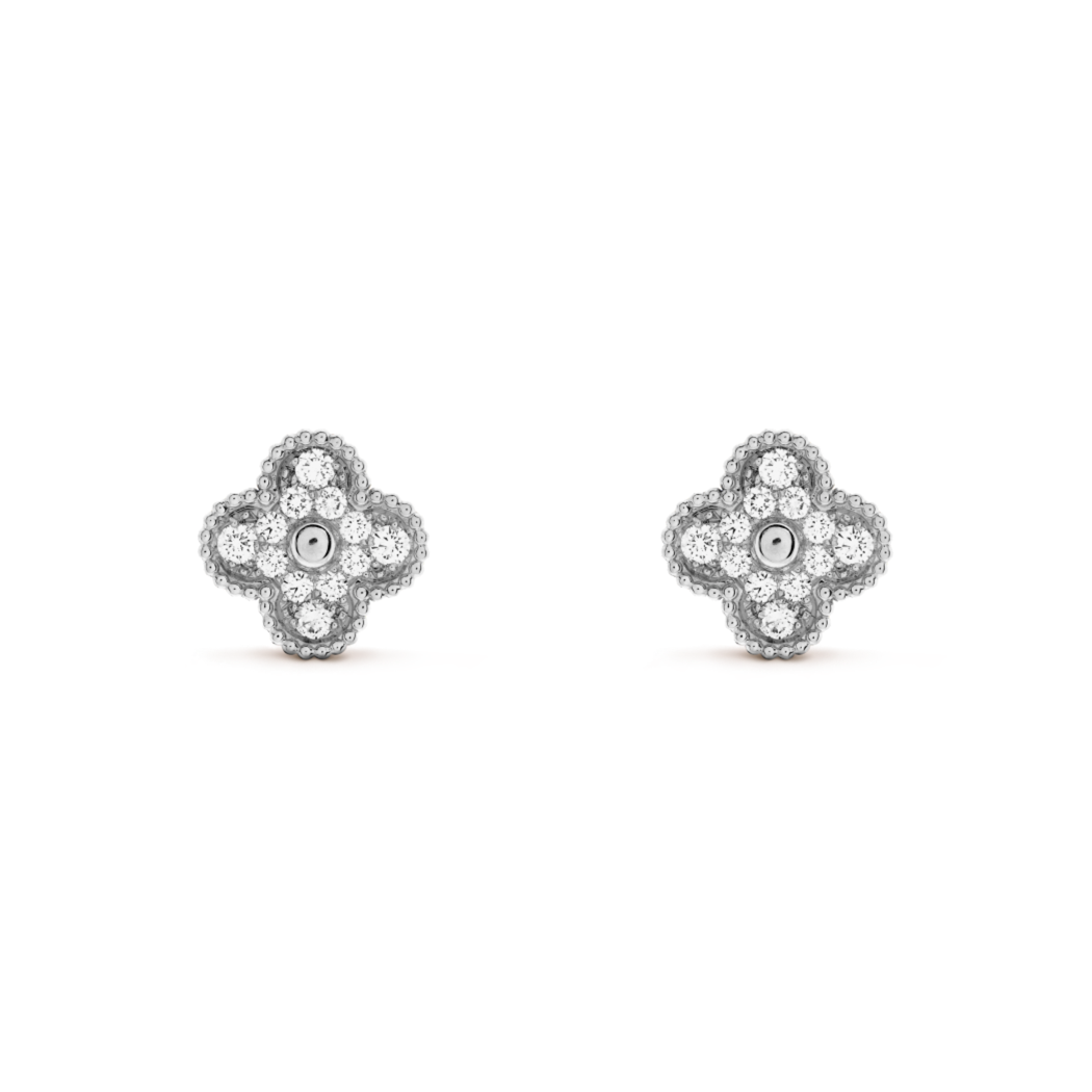 14ct Clover Charm Earrings