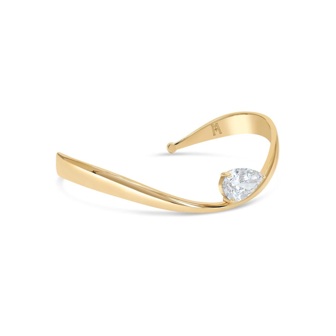 14ct Gold Wave Bracelet