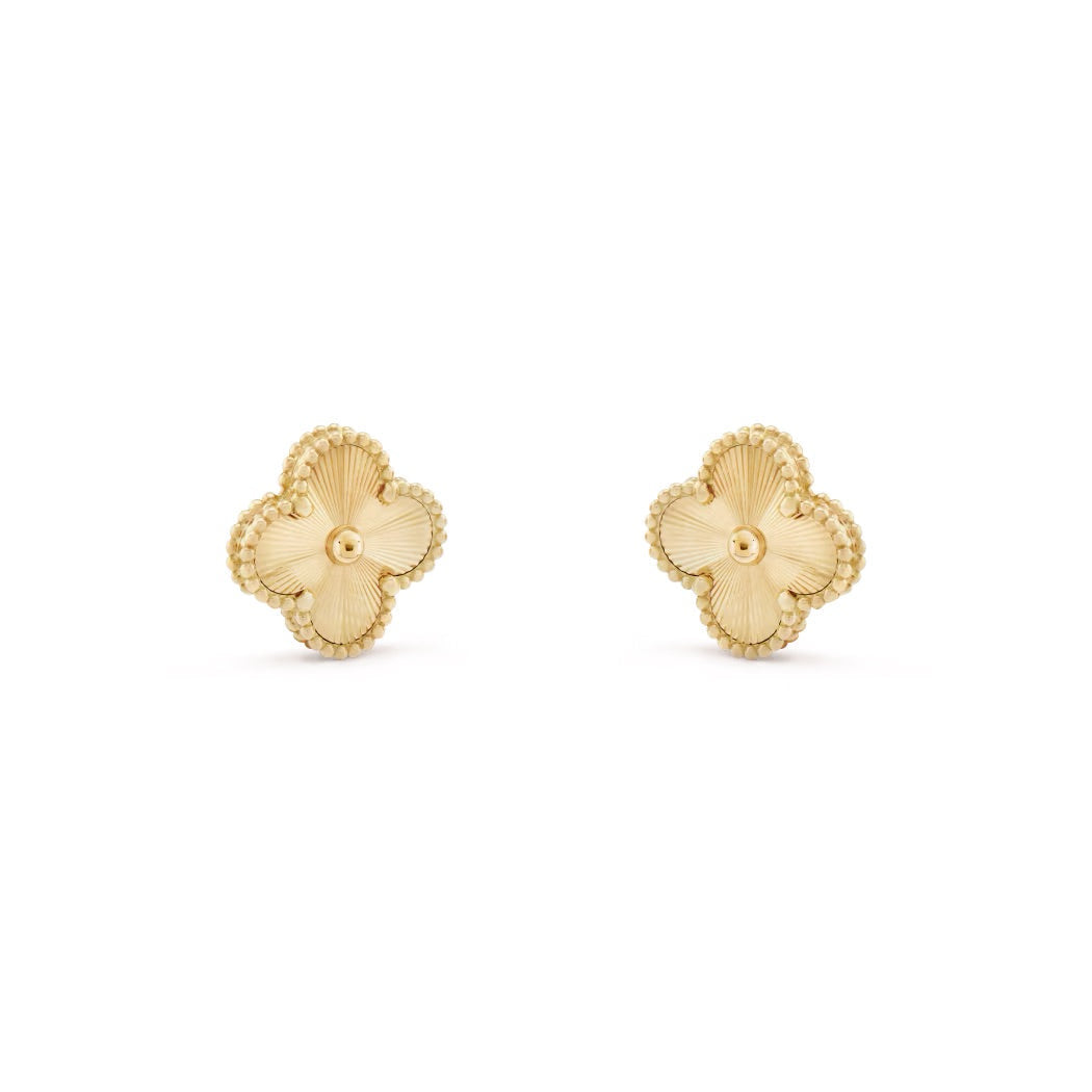 14ct Clover Charm Earrings