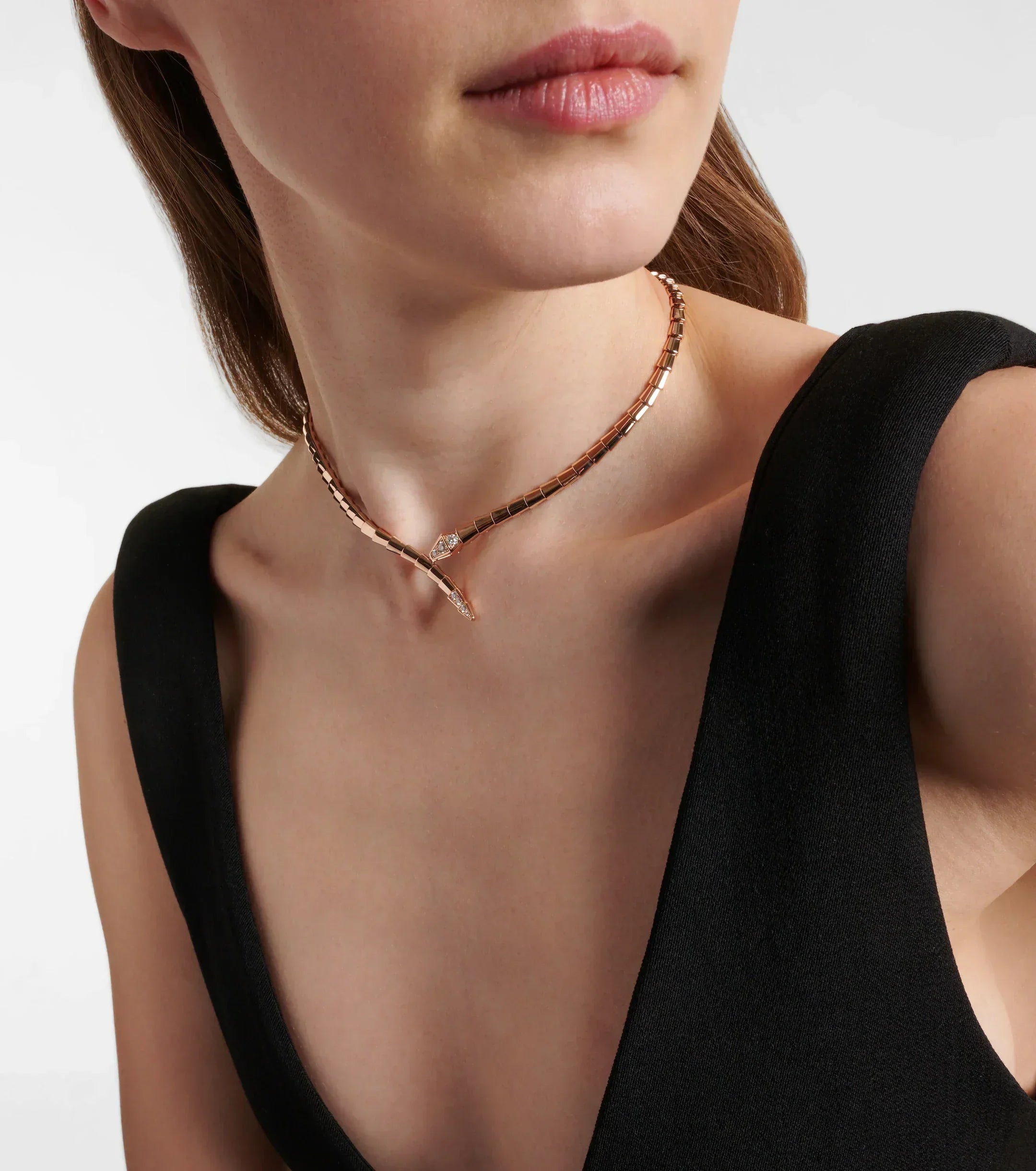 14ct Rose Gold Serpenti Necklace