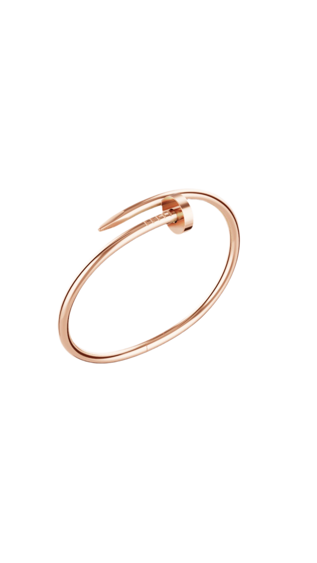 14ct Rose Gold Nail Bracelet