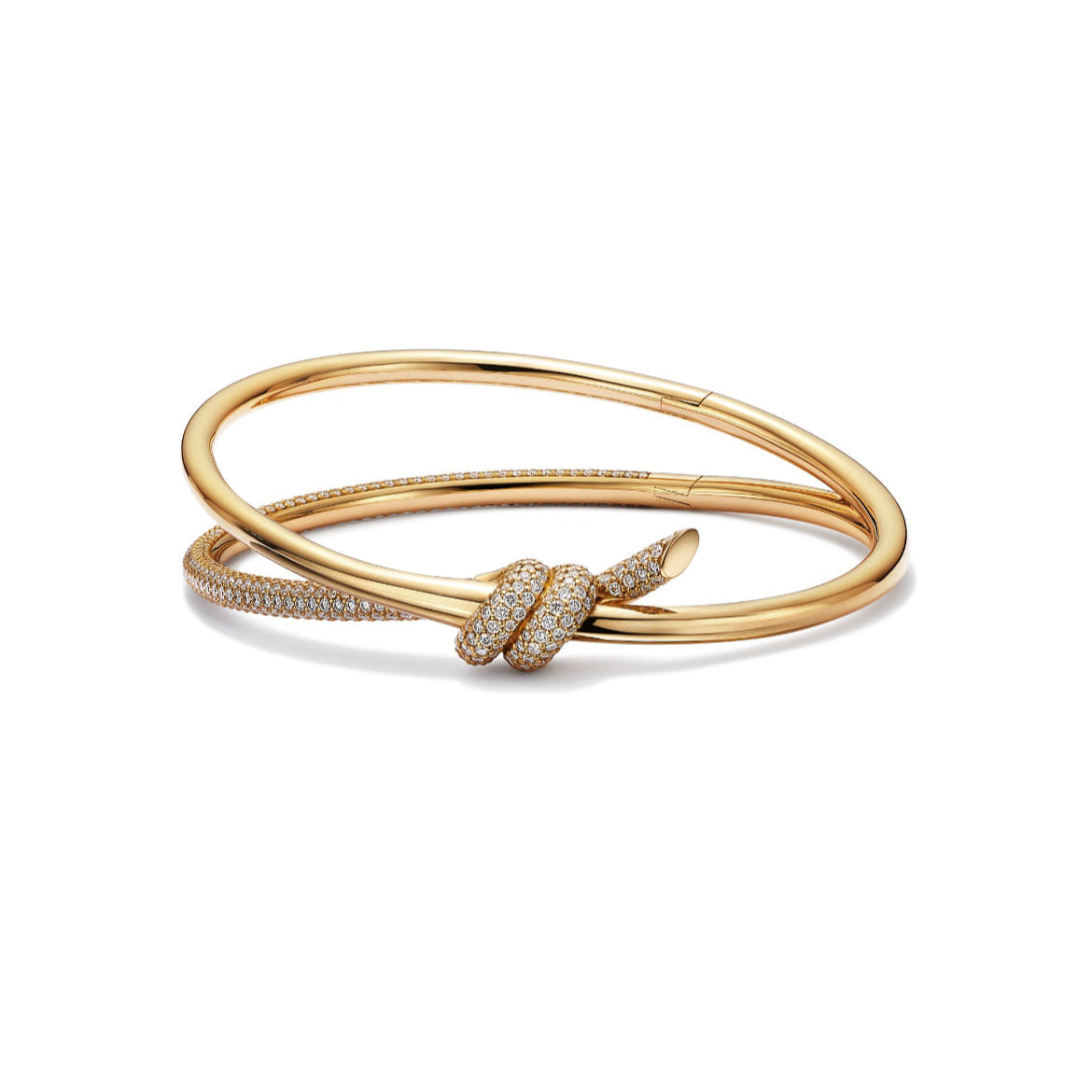 14ct Double Row Hinged Bracelet