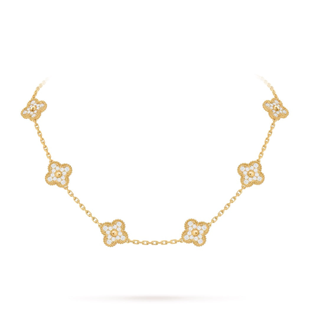 14ct Clover Charm Necklace