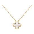 14ct Clover Charm Pendant/Pearl