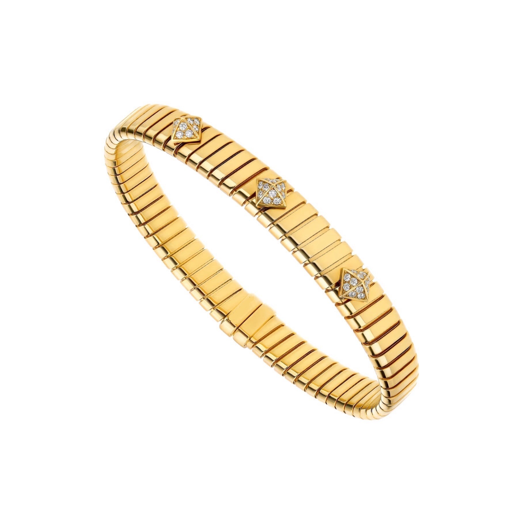 14ct Yellow Gold Tubogas Bracelet