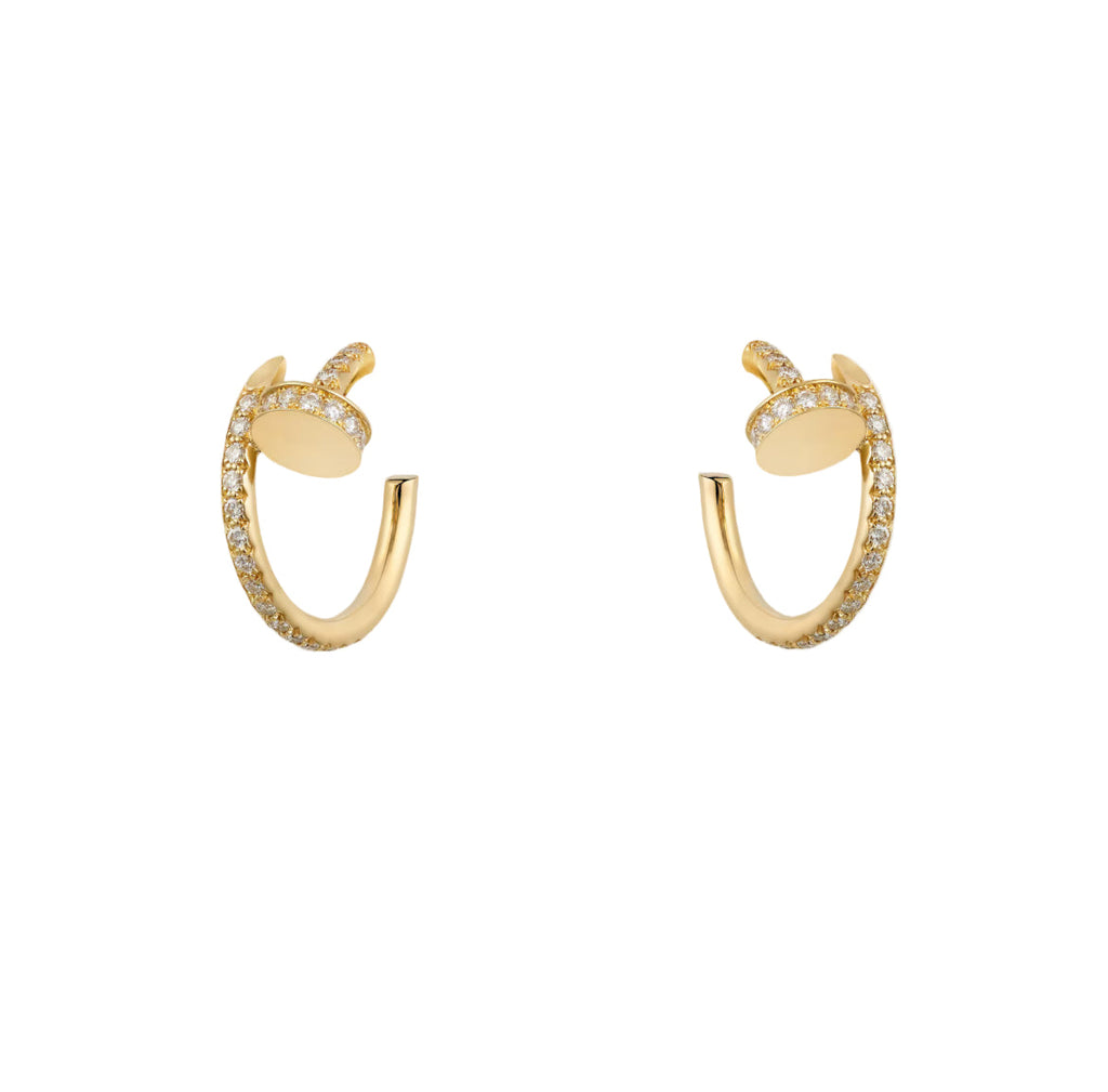 14ct Gold Nail Earrings