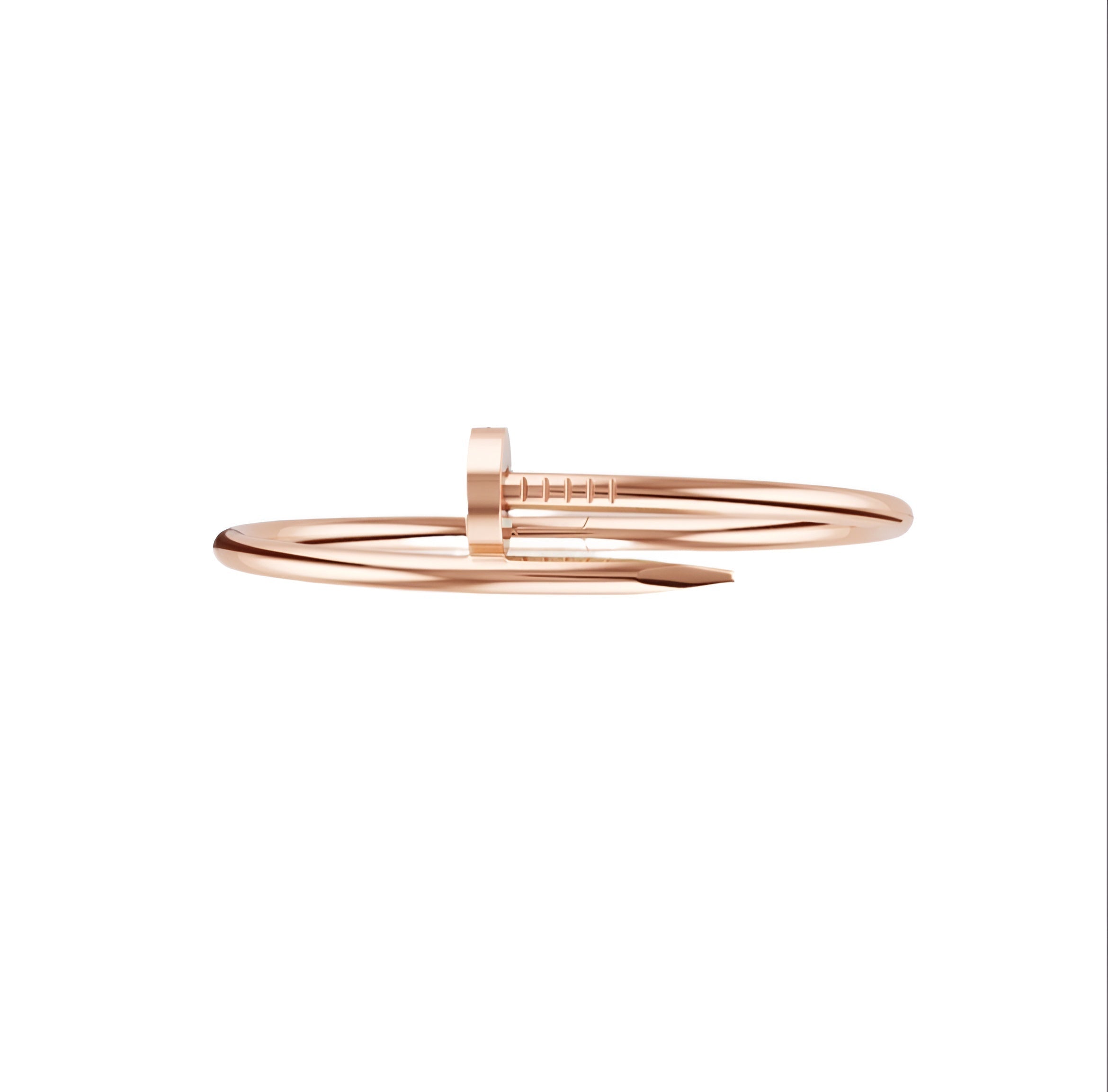 14ct Rose Gold Nail Bracelet