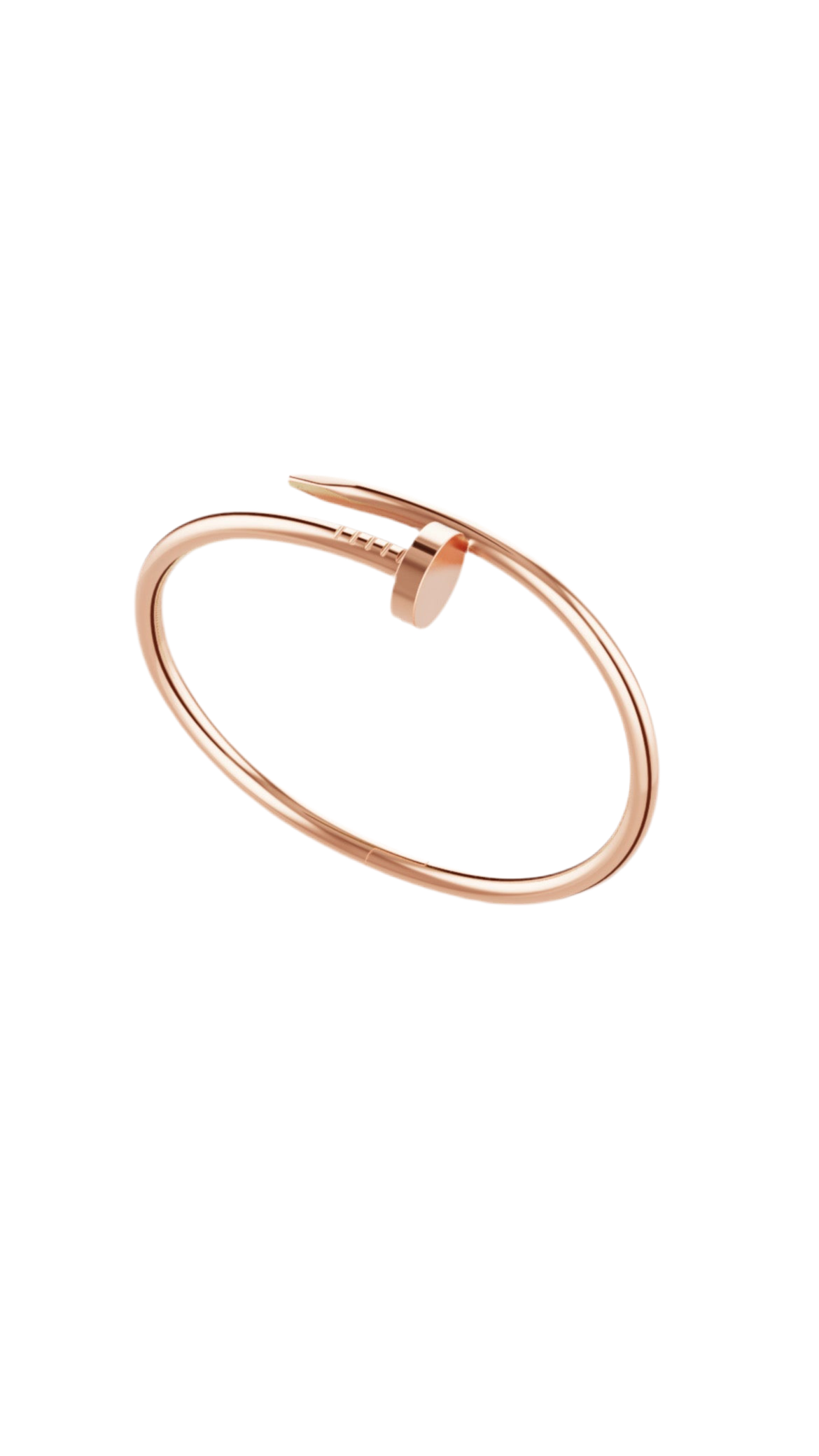14ct Rose Gold Nail Bracelet
