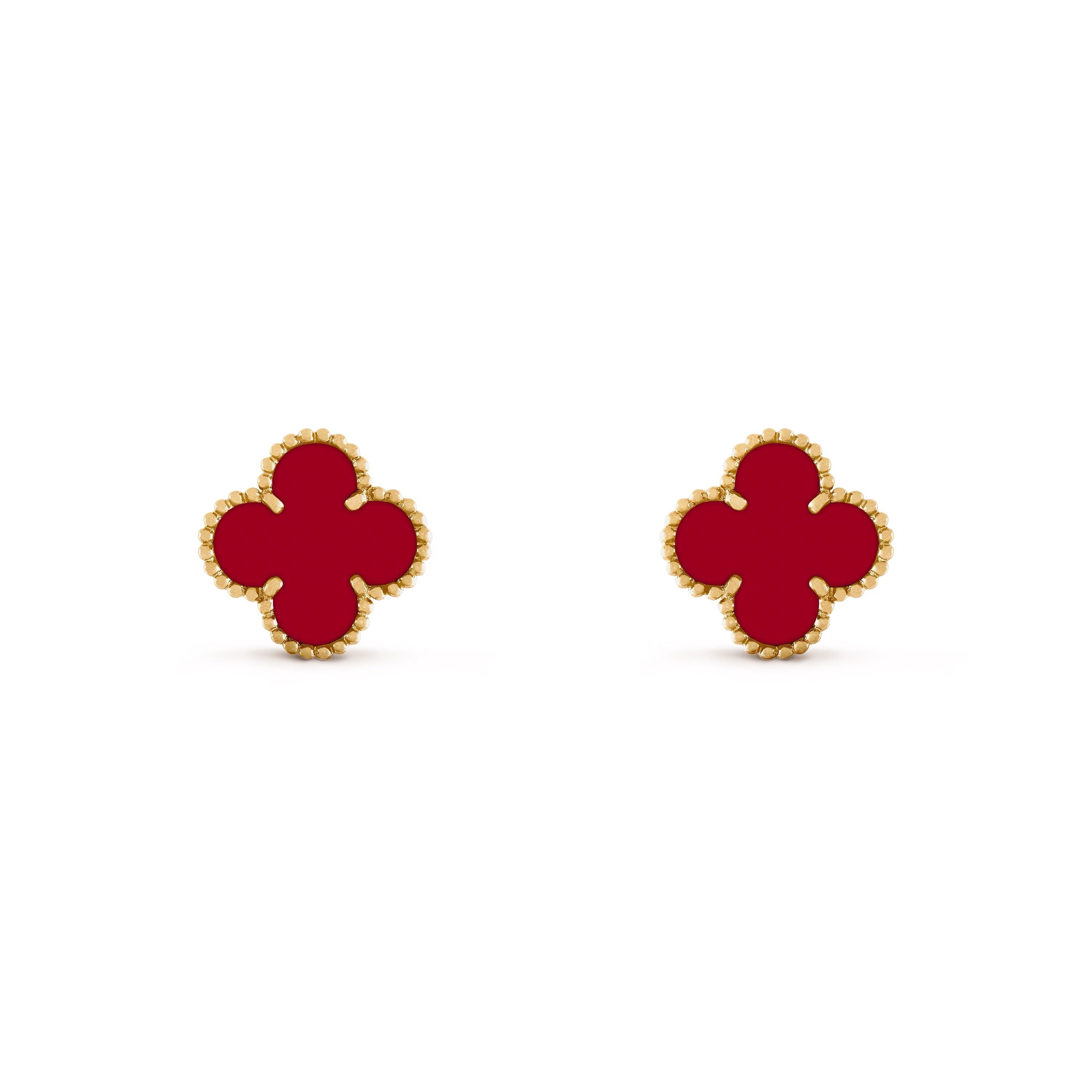 14ct Clover Charm Earrings