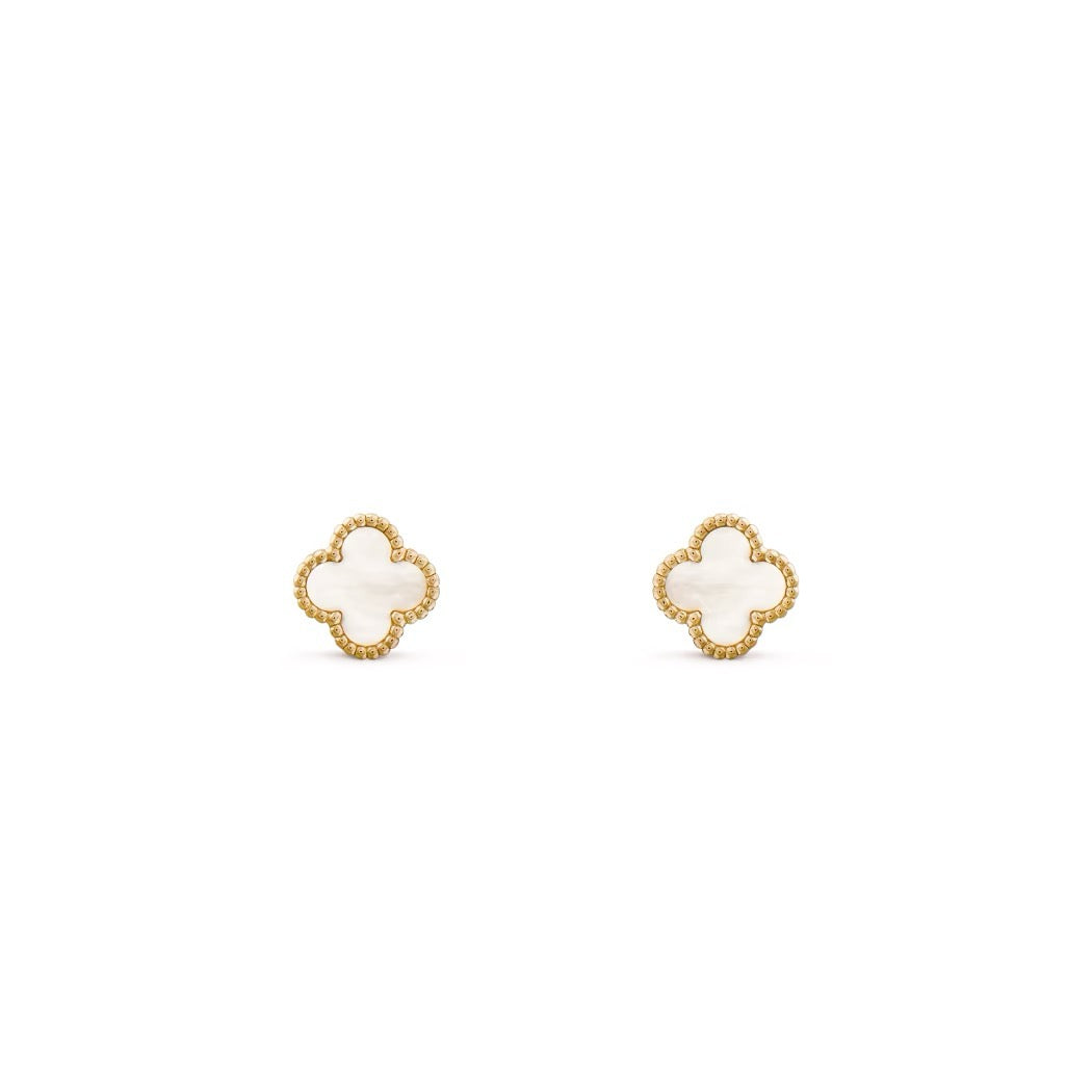 14ct Clover Charm Earrings/Mini