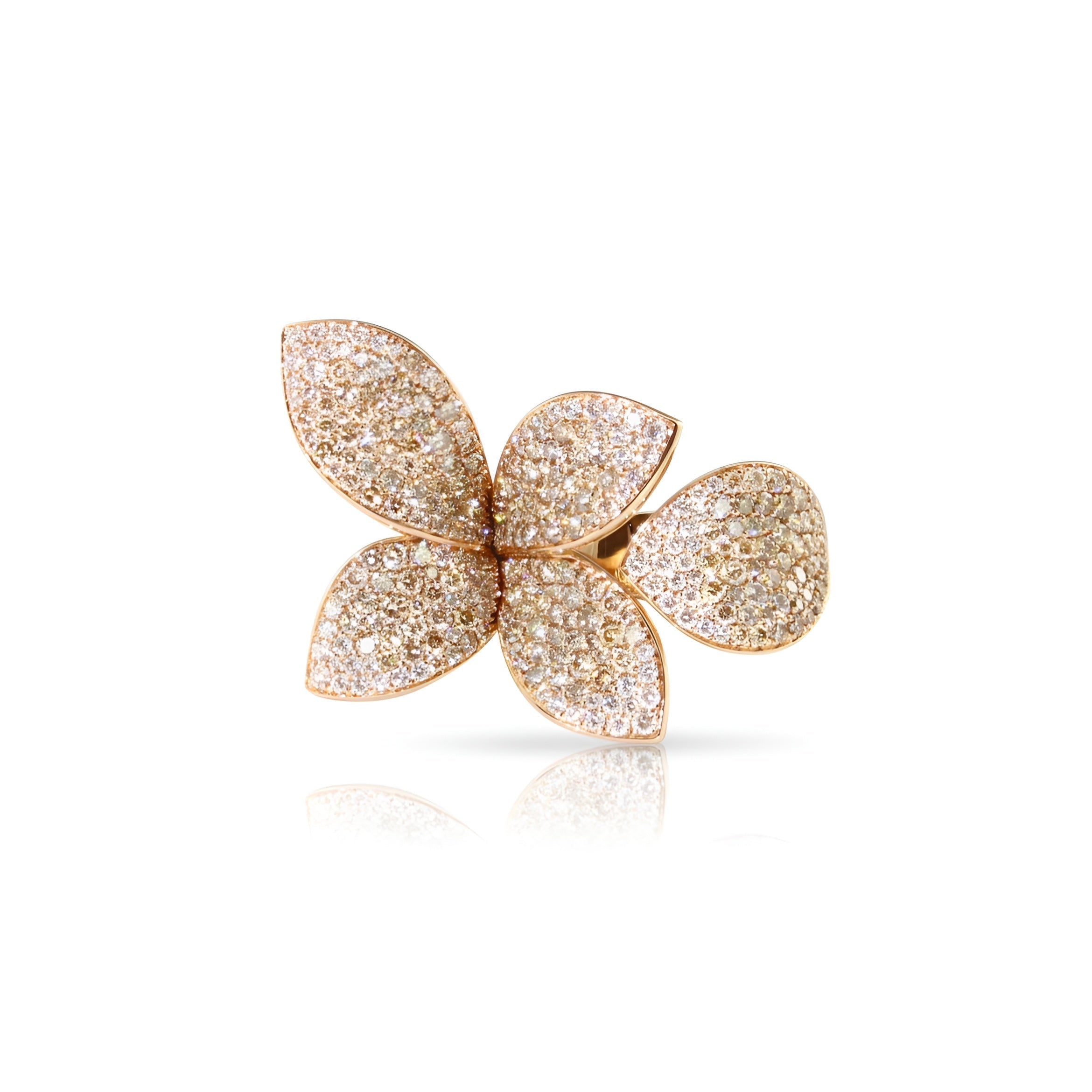 14ct Flower Leaf Ring