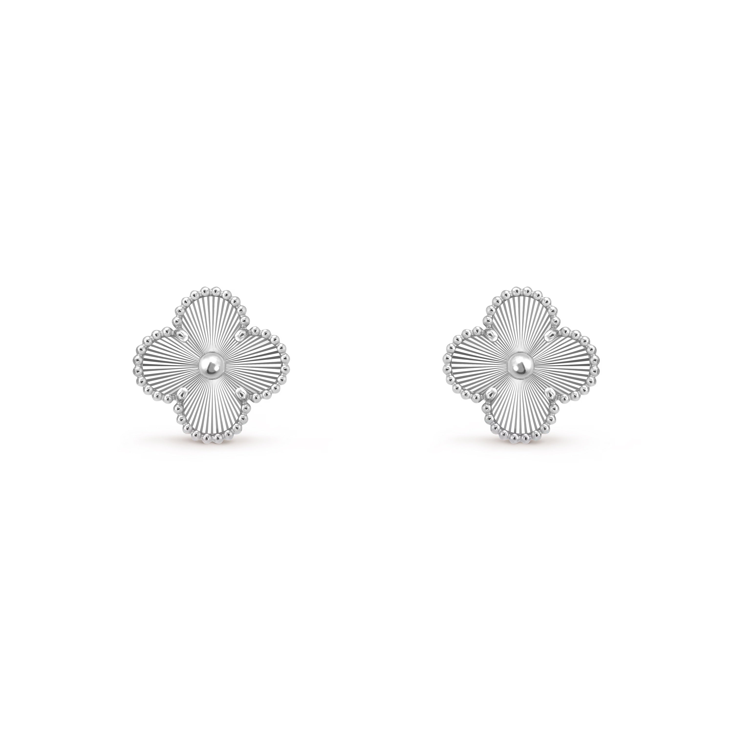 14ct Clover Charm Earrings