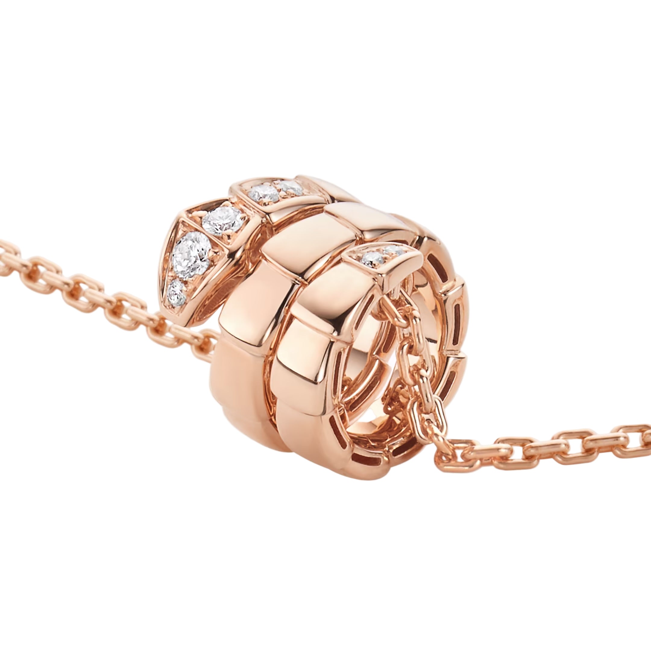 14ct Rose Gold Serpenti Pendant