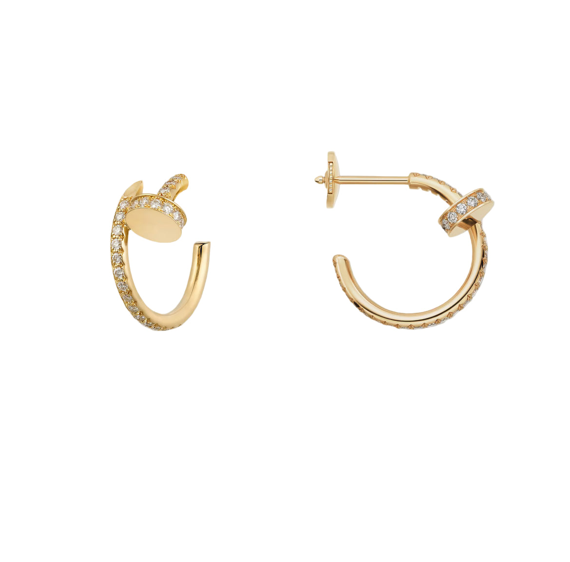 14ct Gold Nail Earrings