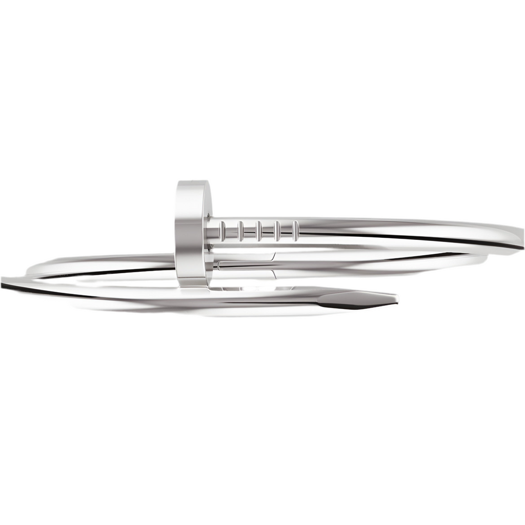 14ct White Gold Nail Bracelet