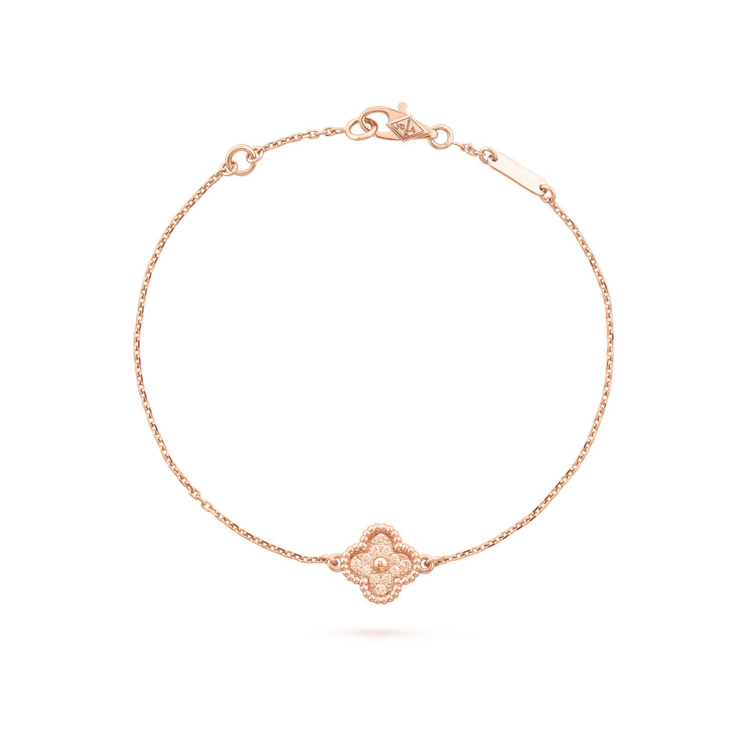 14ct Clover Charm Chain Bracelet