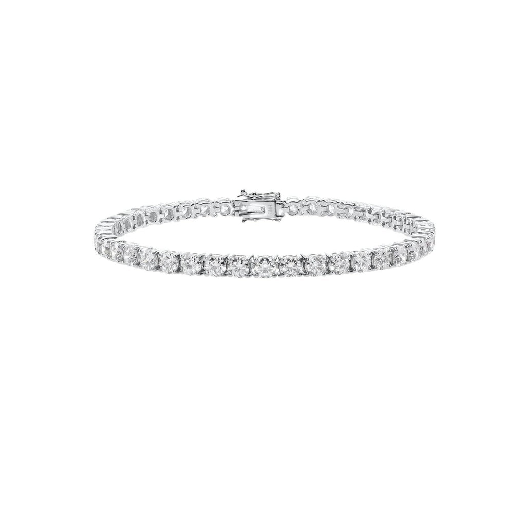 14ct White Gold Tennis Bracelet