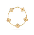 14ct Clover Charm Bracelet