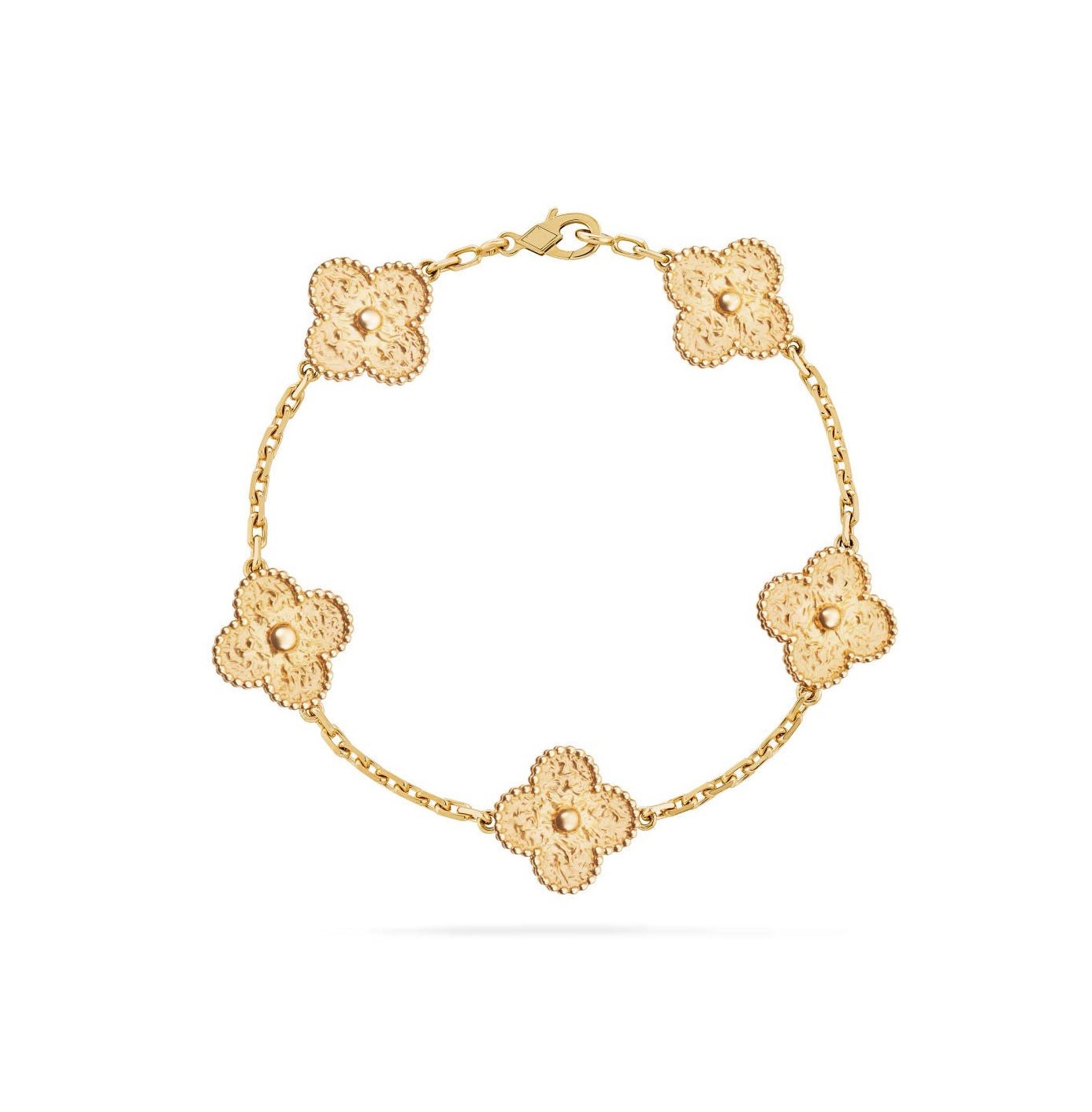 14ct Clover Charm Bracelet