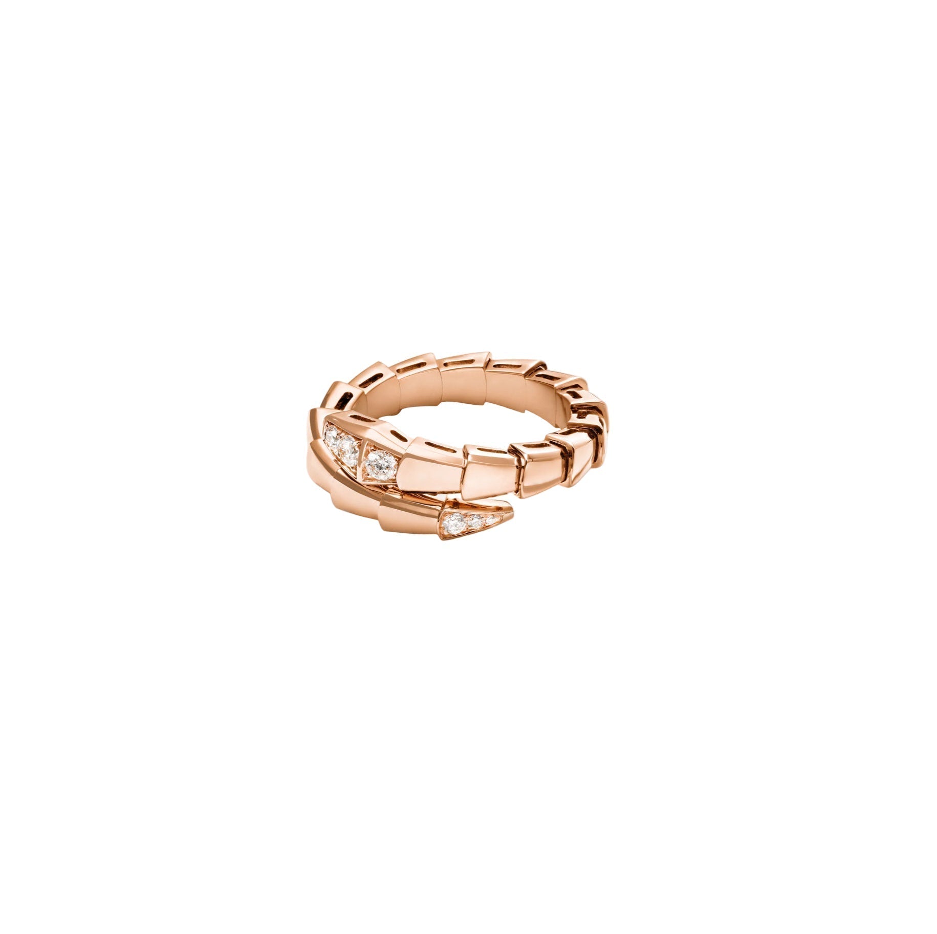 14ct Rose Gold Serpenti Ring