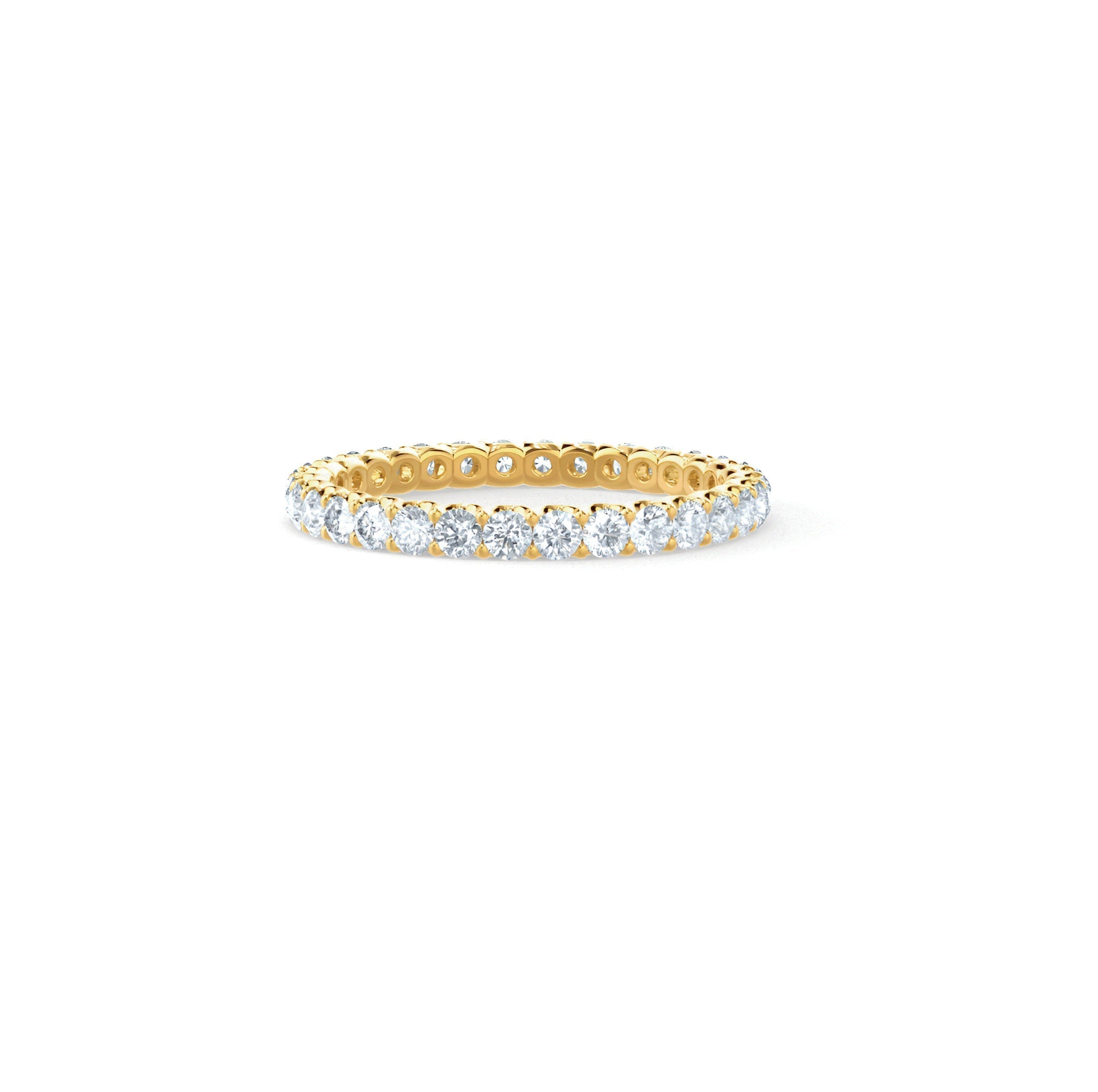 14ct Gold Moissanite Ring