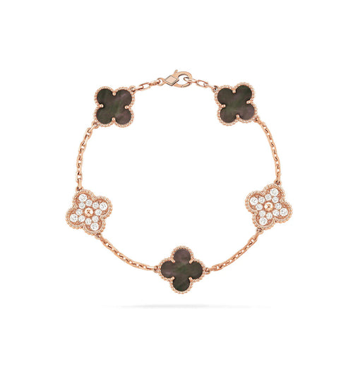 14ct Clover Charm Bracelet
