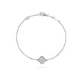 14ct Clover Charm Chain Bracelet