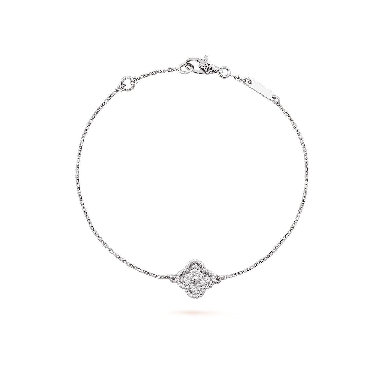 14ct Clover Charm Chain Bracelet